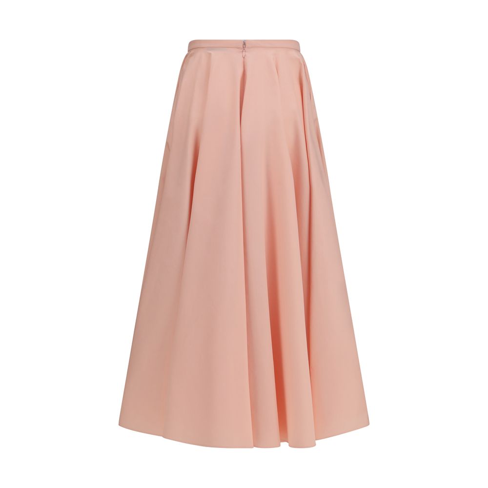 Givenchy Soft Peach Pink Cotton Long Circular Skirt