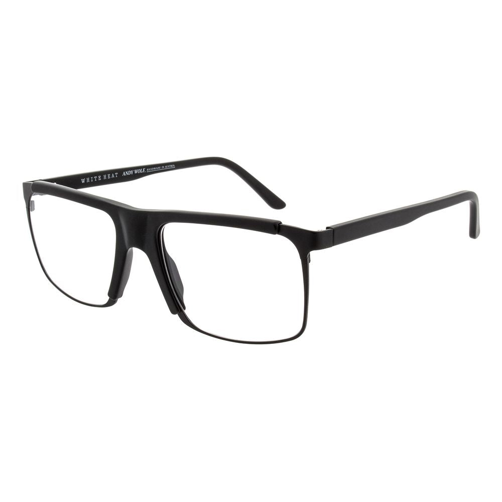 Andy Wolf Men's Optical Glasses – Black Rectangle Frame, 56mm