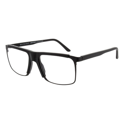 Andy Wolf Men's Optical Glasses – Black Rectangle Frame, 56mm