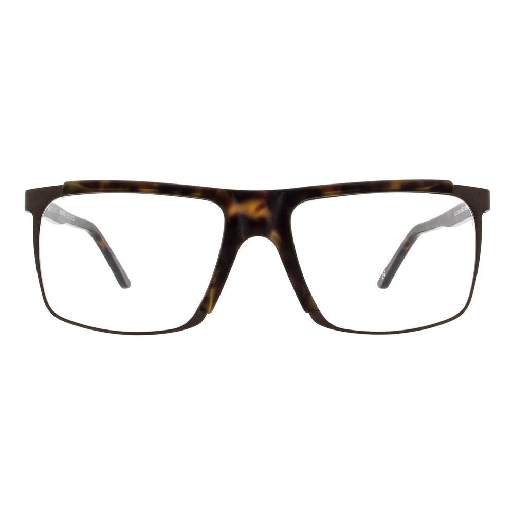 Andy Wolf Men's Optical Glasses – Brown Rectangle Frame, 56mm