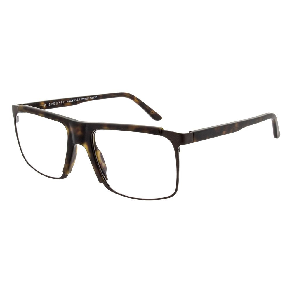 Andy Wolf Men's Optical Glasses – Brown Rectangle Frame, 56mm