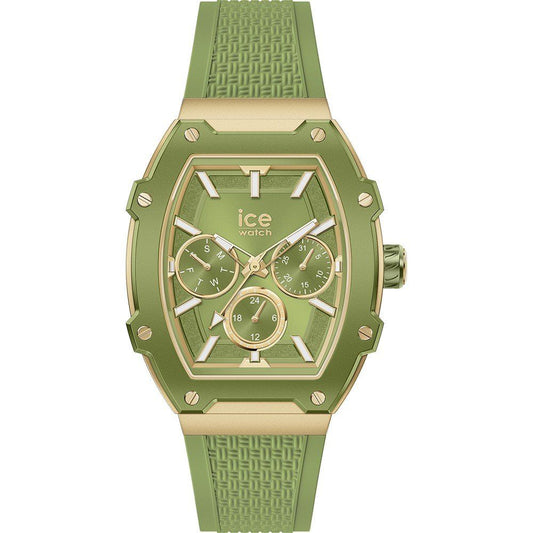 ICE Bicolor Unisex Watch - Gold Aluminium Case, Green Strap