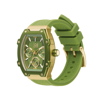 ICE Bicolor Unisex Watch - Gold Aluminium Case, Green Strap
