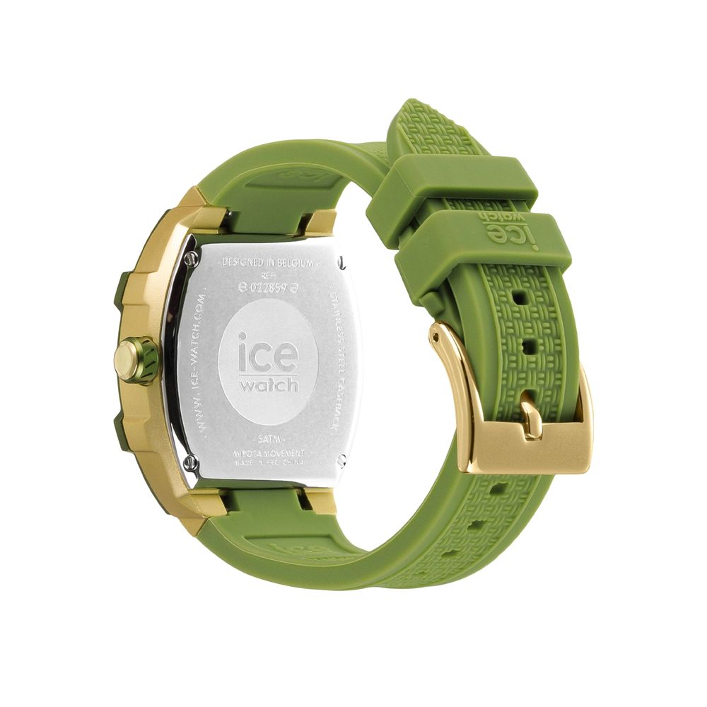 ICE Bicolor Unisex Watch - Gold Aluminium Case, Green Strap