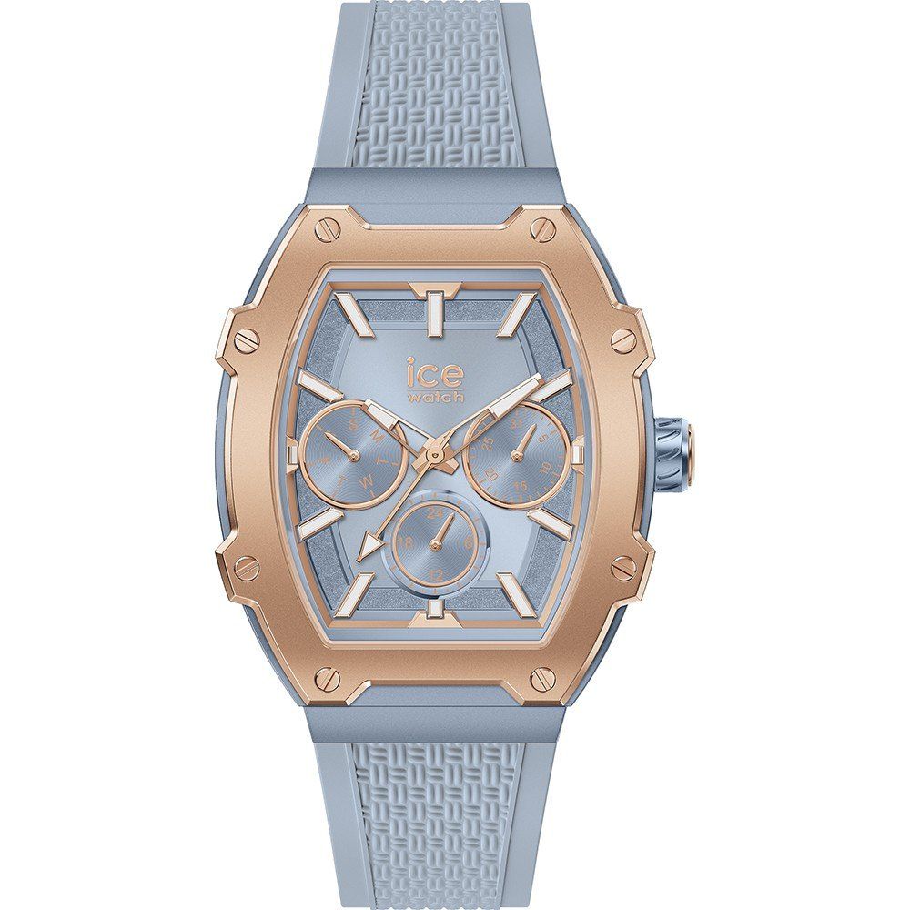 ICE Blue Synthetic Dress Watch - Unisex, Silicone Strap, Bold Design