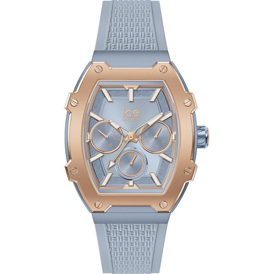 ICE Blue Synthetic Dress Watch - Unisex, Silicone Strap, Bold Design