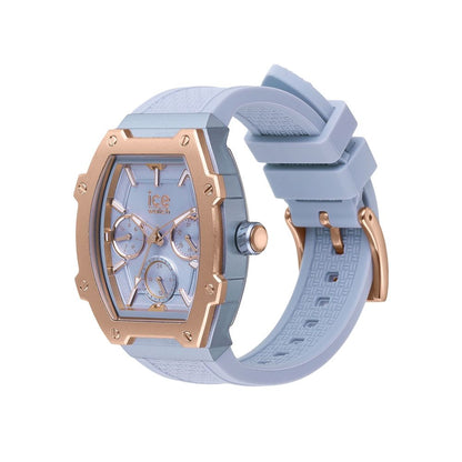 ICE Blue Synthetic Dress Watch - Unisex, Silicone Strap, Bold Design