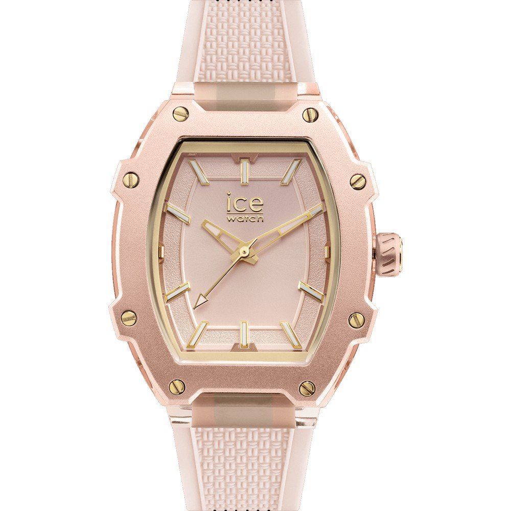 ICE Women's Pink Silicone Strap Dress Watch with Quartz Movement