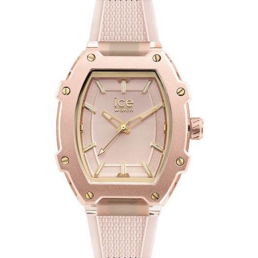 ICE Women's Pink Silicone Strap Dress Watch with Quartz Movement