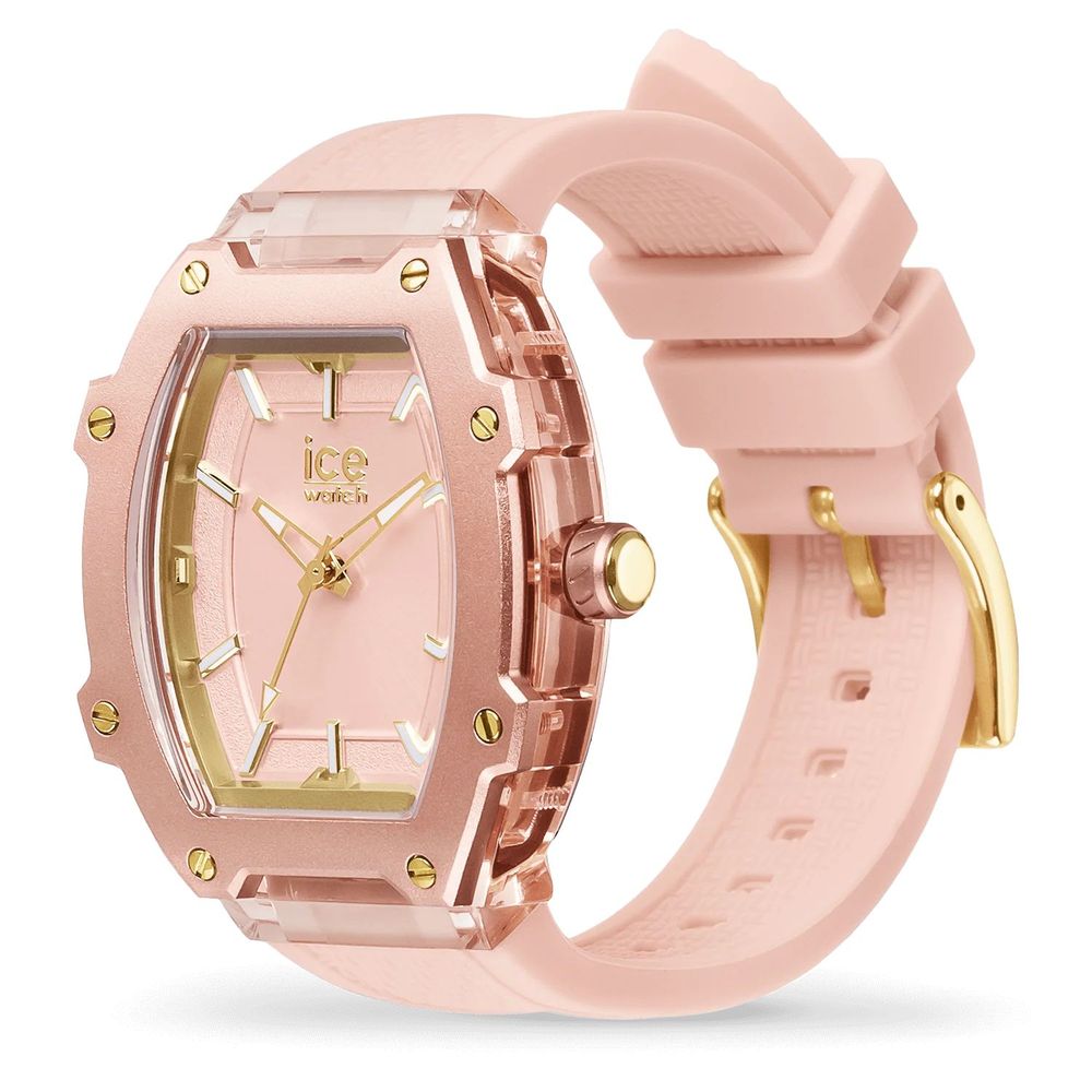ICE Women's Pink Silicone Strap Dress Watch with Quartz Movement