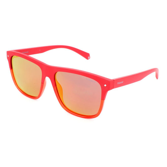 Polaroid Men’s Sunglasses – Orange Resin Frame, Category 3 Lenses