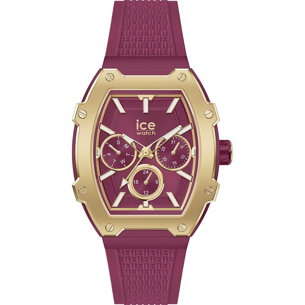 ICE Purple Unisex Silicone Bracelet Watch with Analog Display