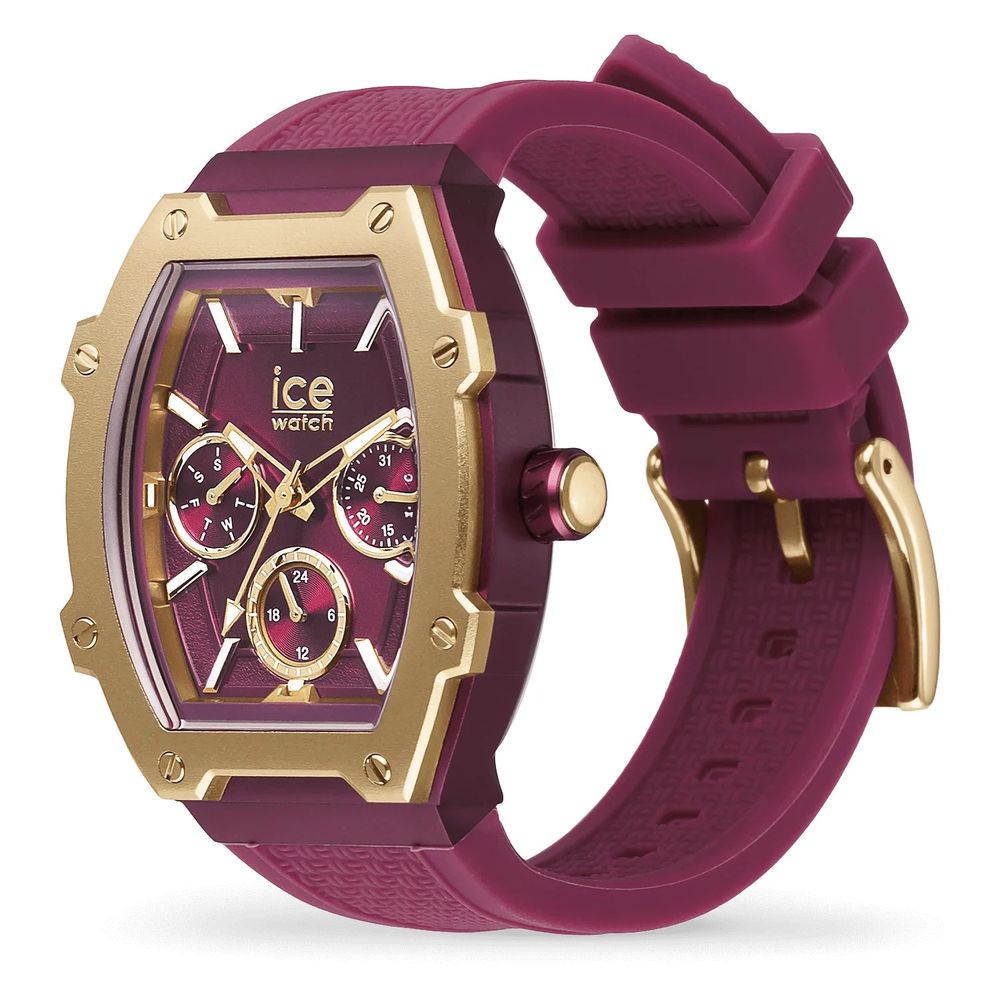 ICE Purple Unisex Silicone Bracelet Watch with Analog Display