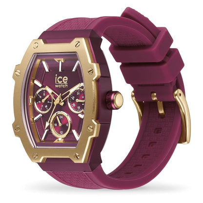 ICE Purple Unisex Silicone Bracelet Watch with Analog Display