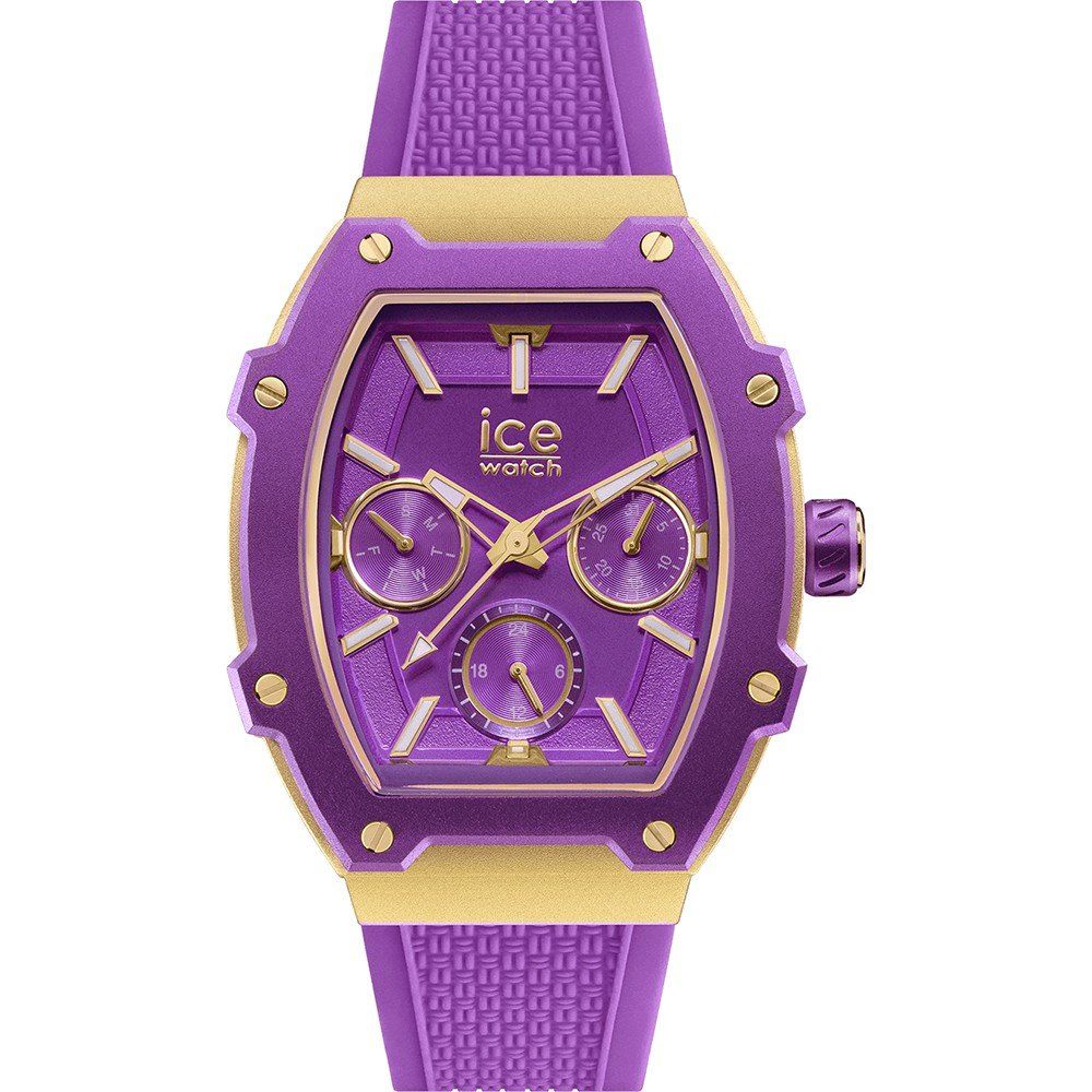 ICE Unisex Quartz Watch with Purple Silicone Strap