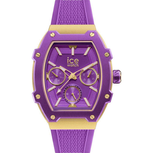 ICE Unisex Quartz Watch with Purple Silicone Strap