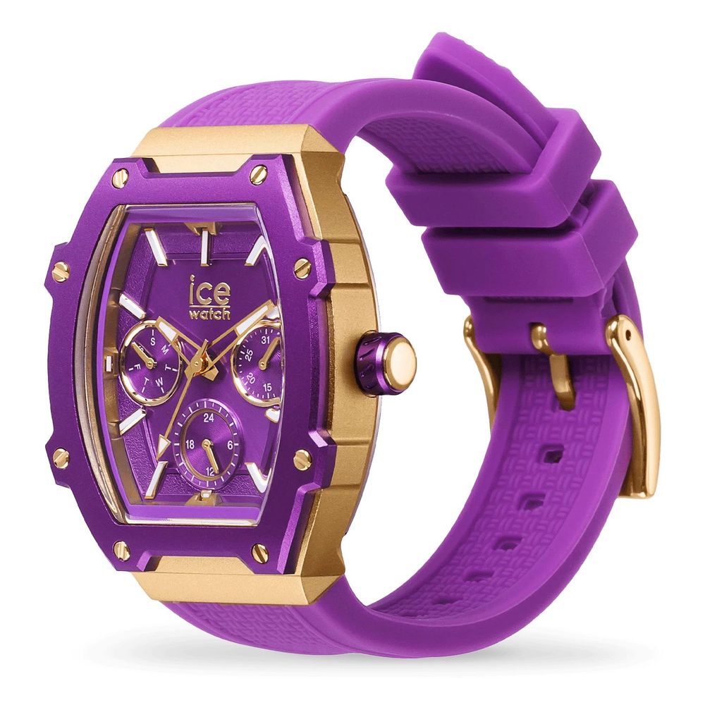 ICE Unisex Quartz Watch with Purple Silicone Strap