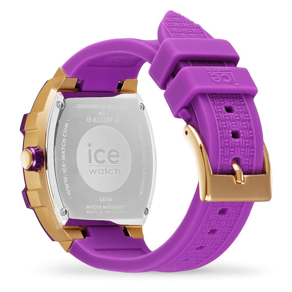 ICE Unisex Quartz Watch with Purple Silicone Strap