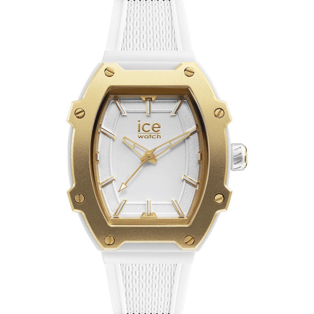 ICE Unisex White Silicone Dress Watch with Minimalist Style
