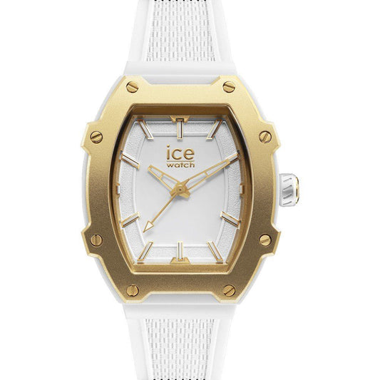 ICE Unisex White Silicone Dress Watch with Minimalist Style