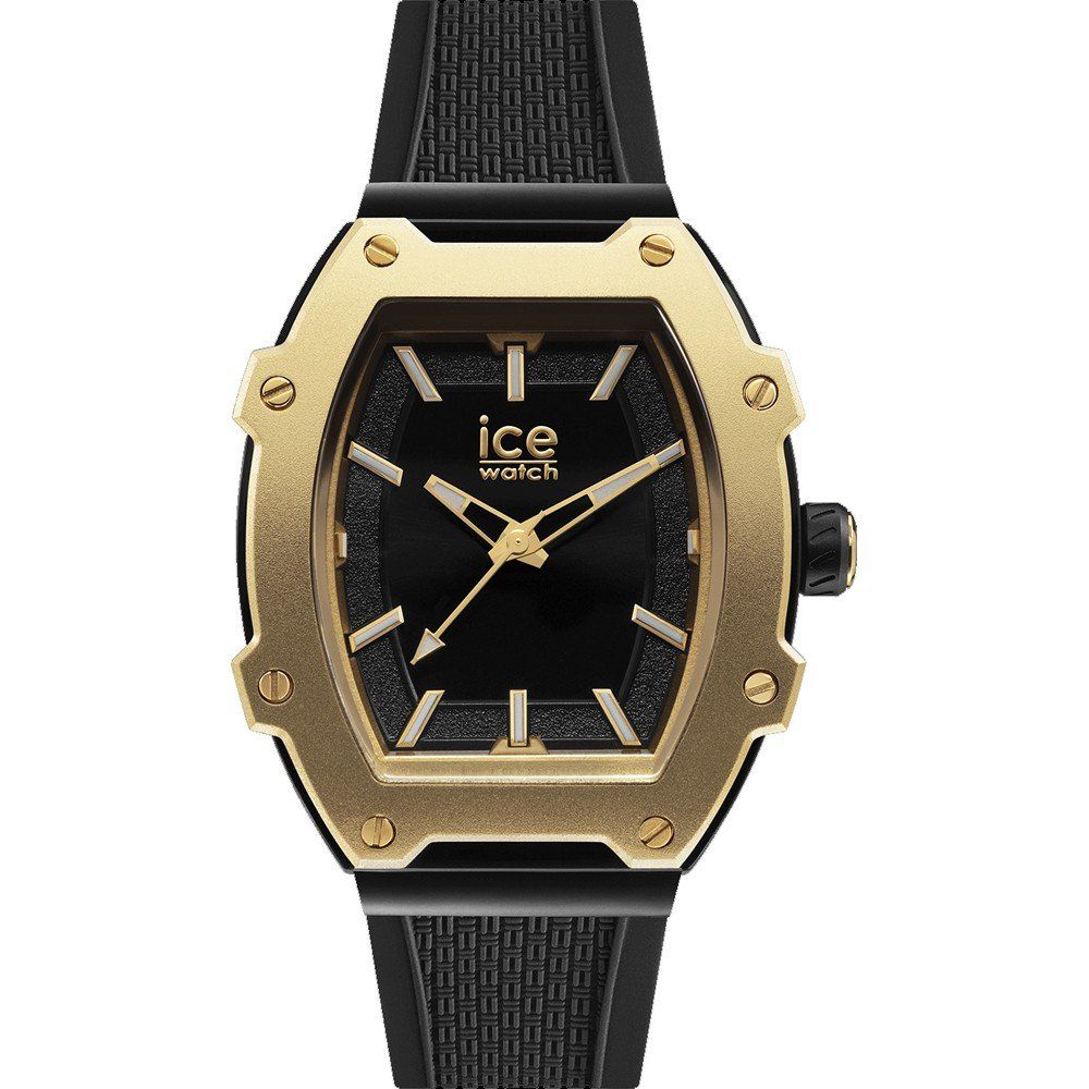 ICE Unisex Quartz Dress Watch with Black Silicone Strap