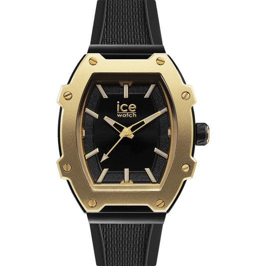 ICE Unisex Quartz Dress Watch with Black Silicone Strap