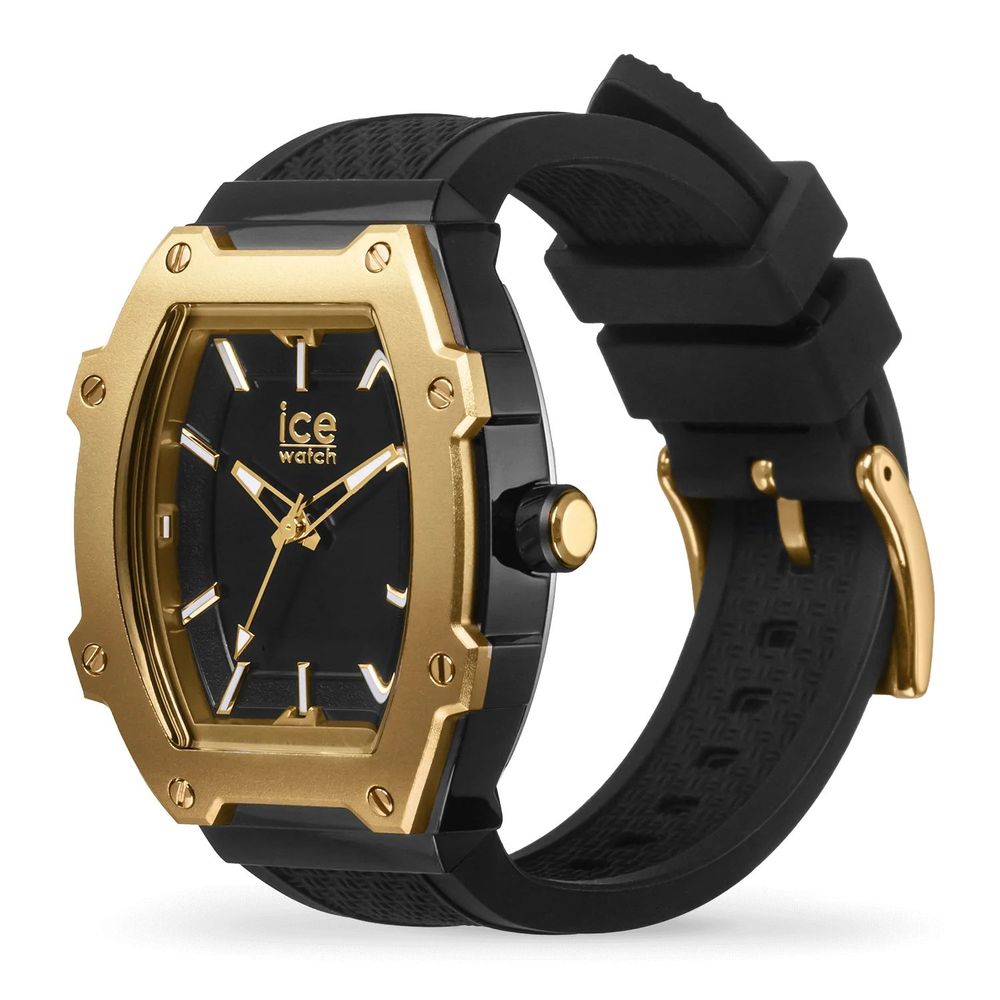 ICE Unisex Quartz Dress Watch with Black Silicone Strap
