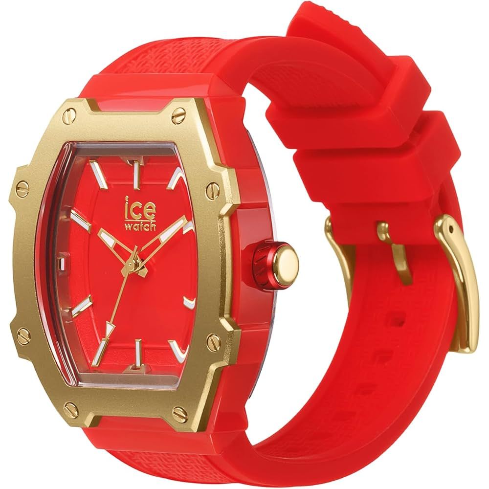 ICE Multicolor Synthetic Dress Watch - Unisex, Silicone, Red