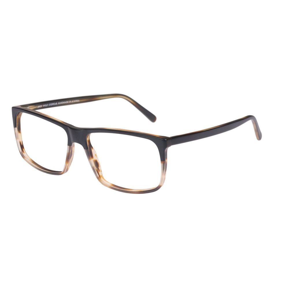 Andy Wolf Men’s Optical Glasses – Brown Rectangle Frame, 57mm