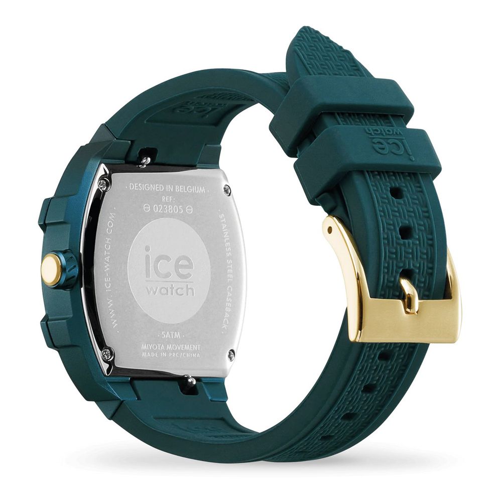 ICE Bicolor Unisex Sport Watch - Gold & Green Silicone Strap