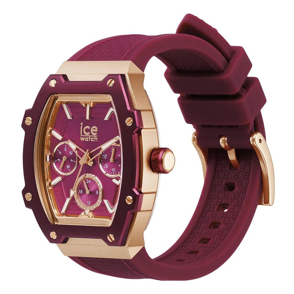 ICE Multicolor Women’s Silicone Bracelet Watch - Bold Pink Design