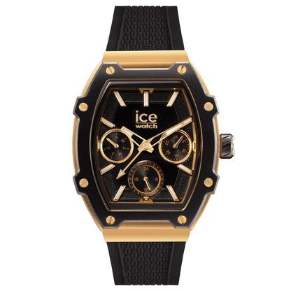 ICE Black Synthetic Sport Watch for Men, Silicone Strap, Bold Design