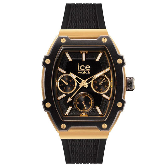 ICE Black Synthetic Sport Watch for Men, Silicone Strap, Bold Design