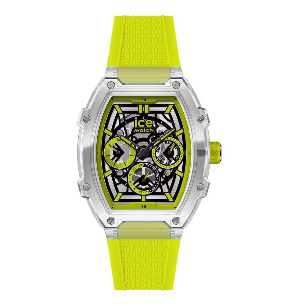 ICE Bicolor Unisex Synthetic Sport Watch, Transparent Yellow