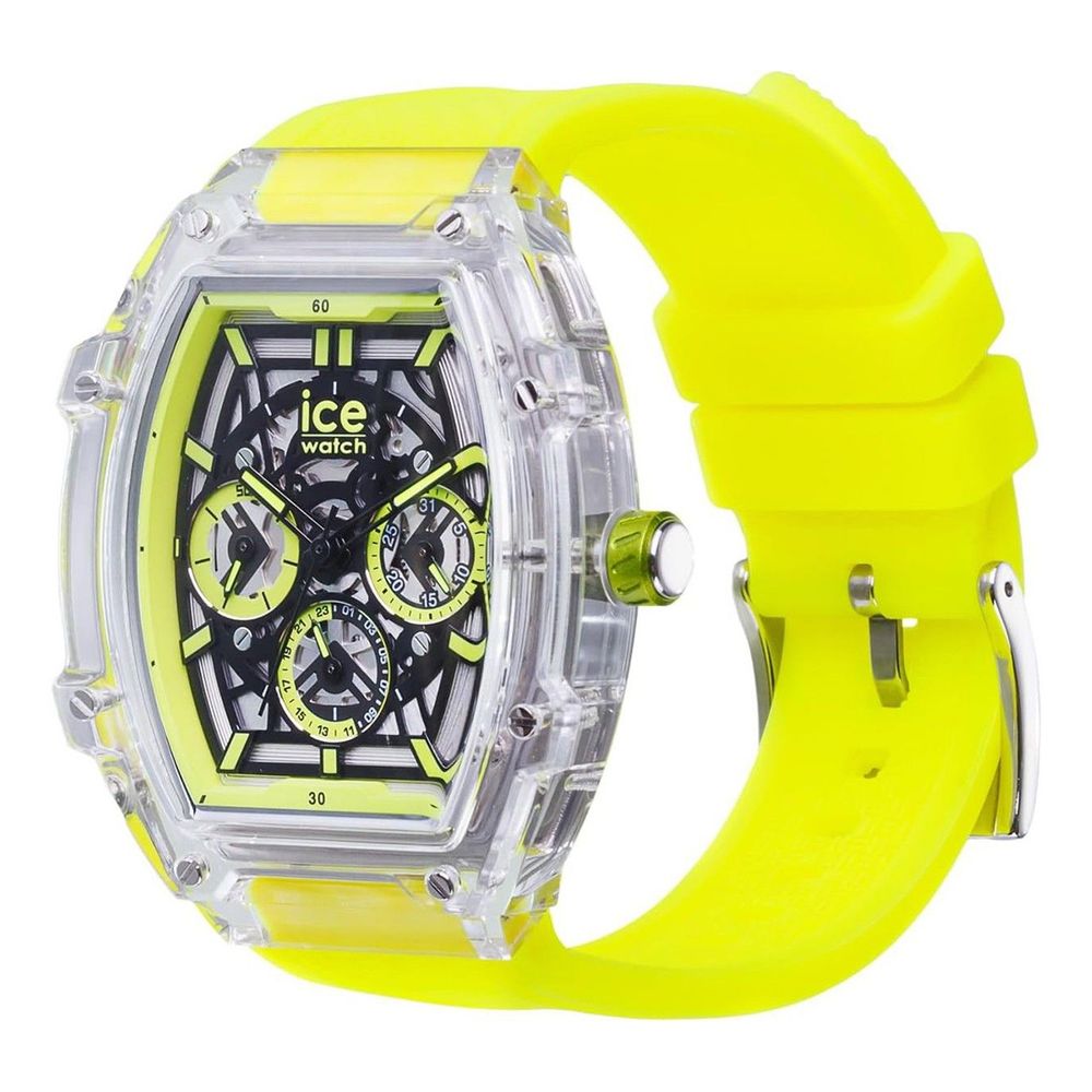 ICE Bicolor Unisex Synthetic Sport Watch, Transparent Yellow