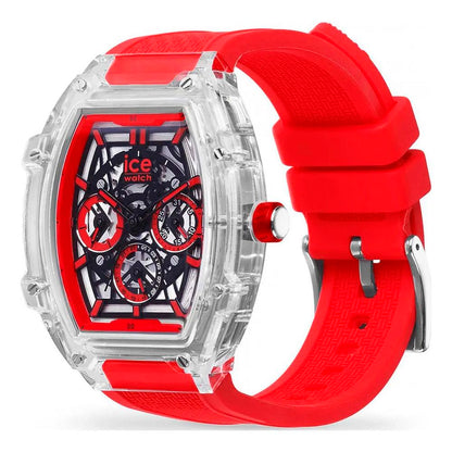 ICE Unisex Sport Watch, Silicone Strap, Red, Quartz Movement