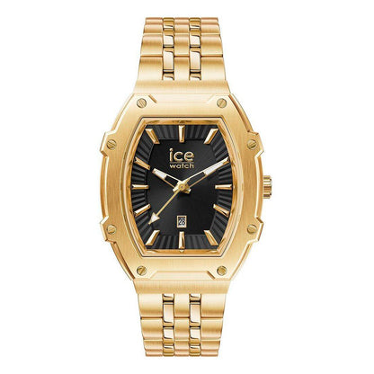 ICE Men's Gold Stainless Steel Dress Watch with Black Dial