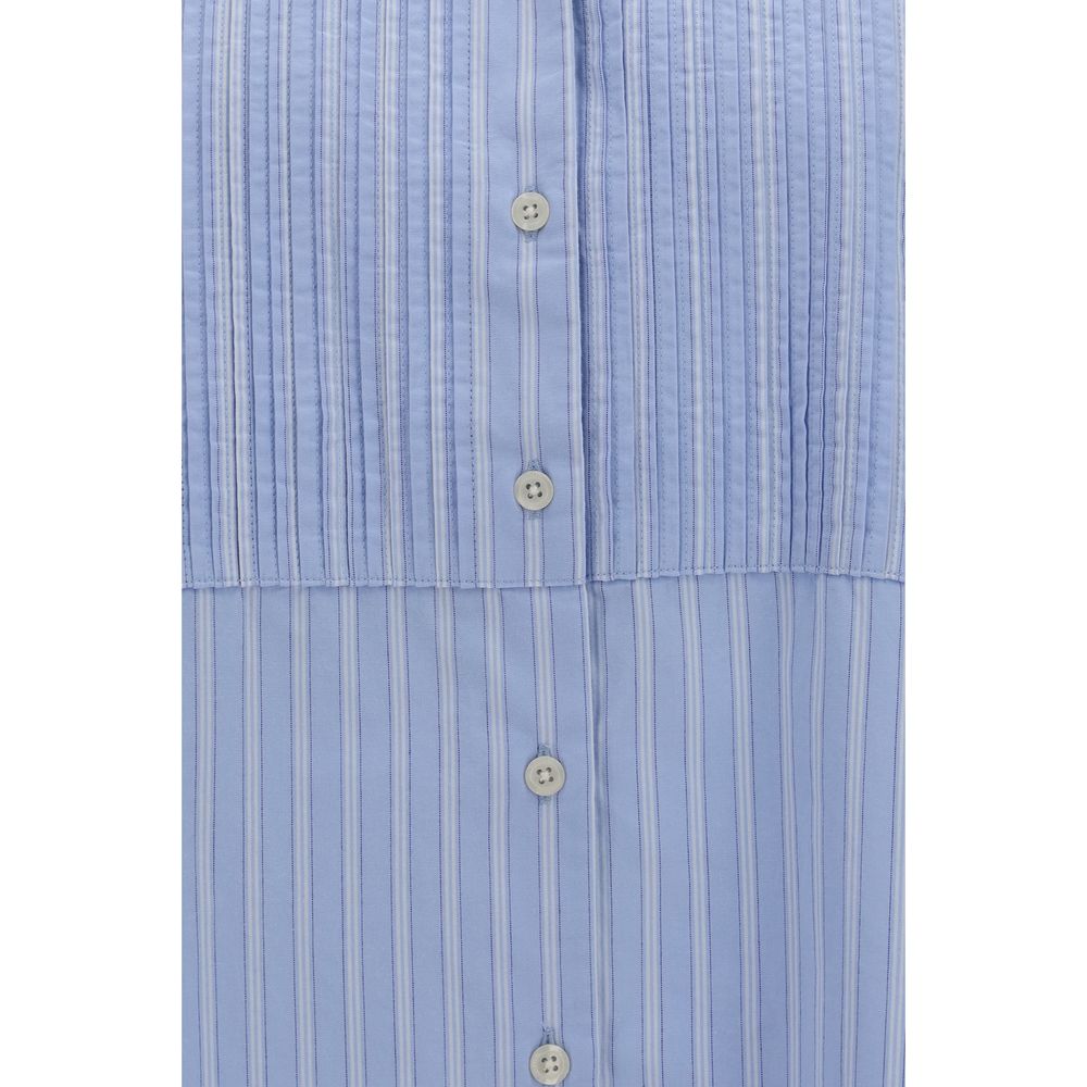 Sosue Antonia Voile Shirt in Blue Cotton Pattern