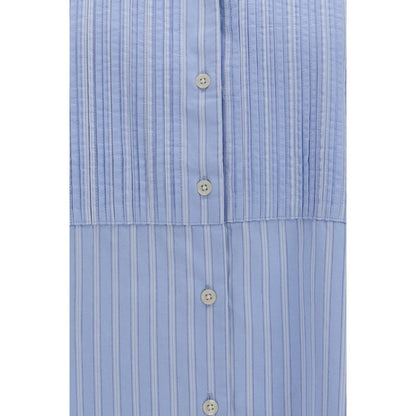 Sosue Antonia Voile Shirt in Blue Cotton Pattern