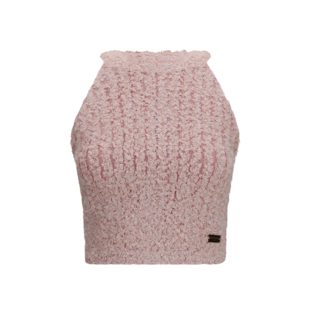 Balmain Multicolor Viscose Sleeveless Crew Neck Top