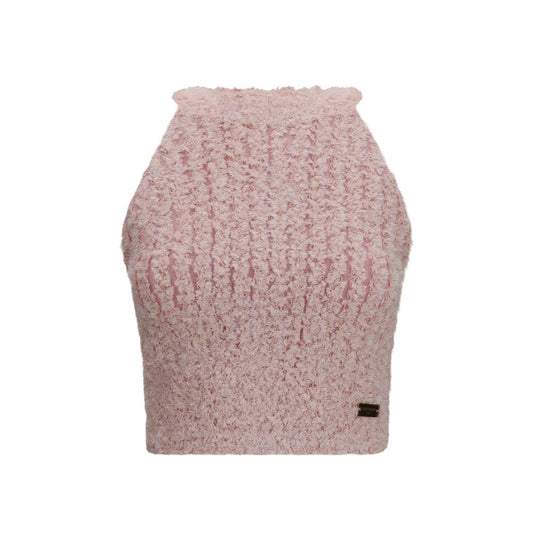 Balmain Multicolor Viscose Sleeveless Crew Neck Top
