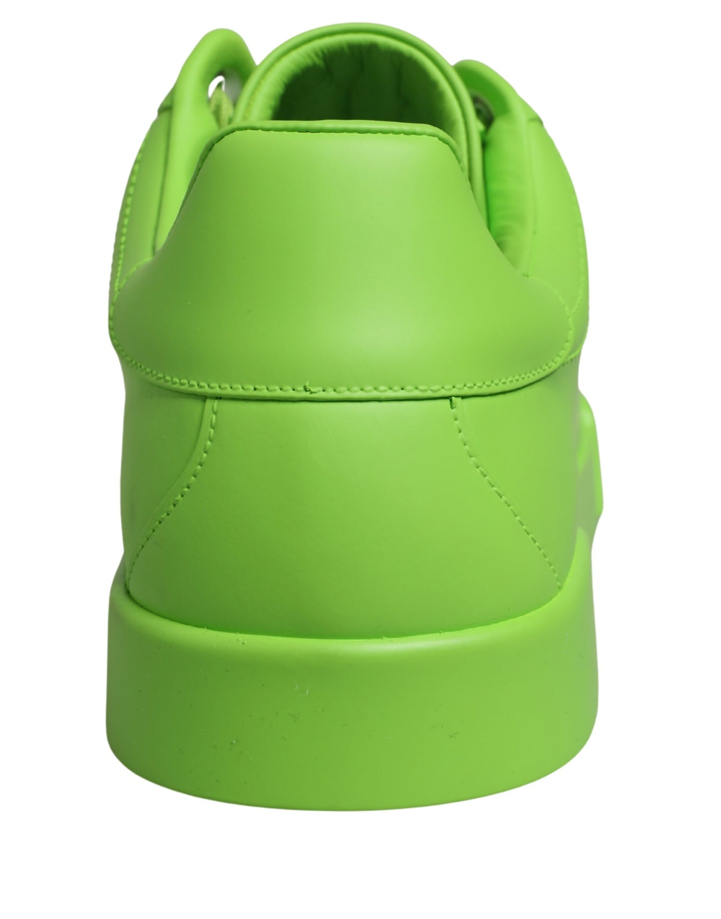 Dolce & Gabbana Green Leather Portofino Low Top Sneakers