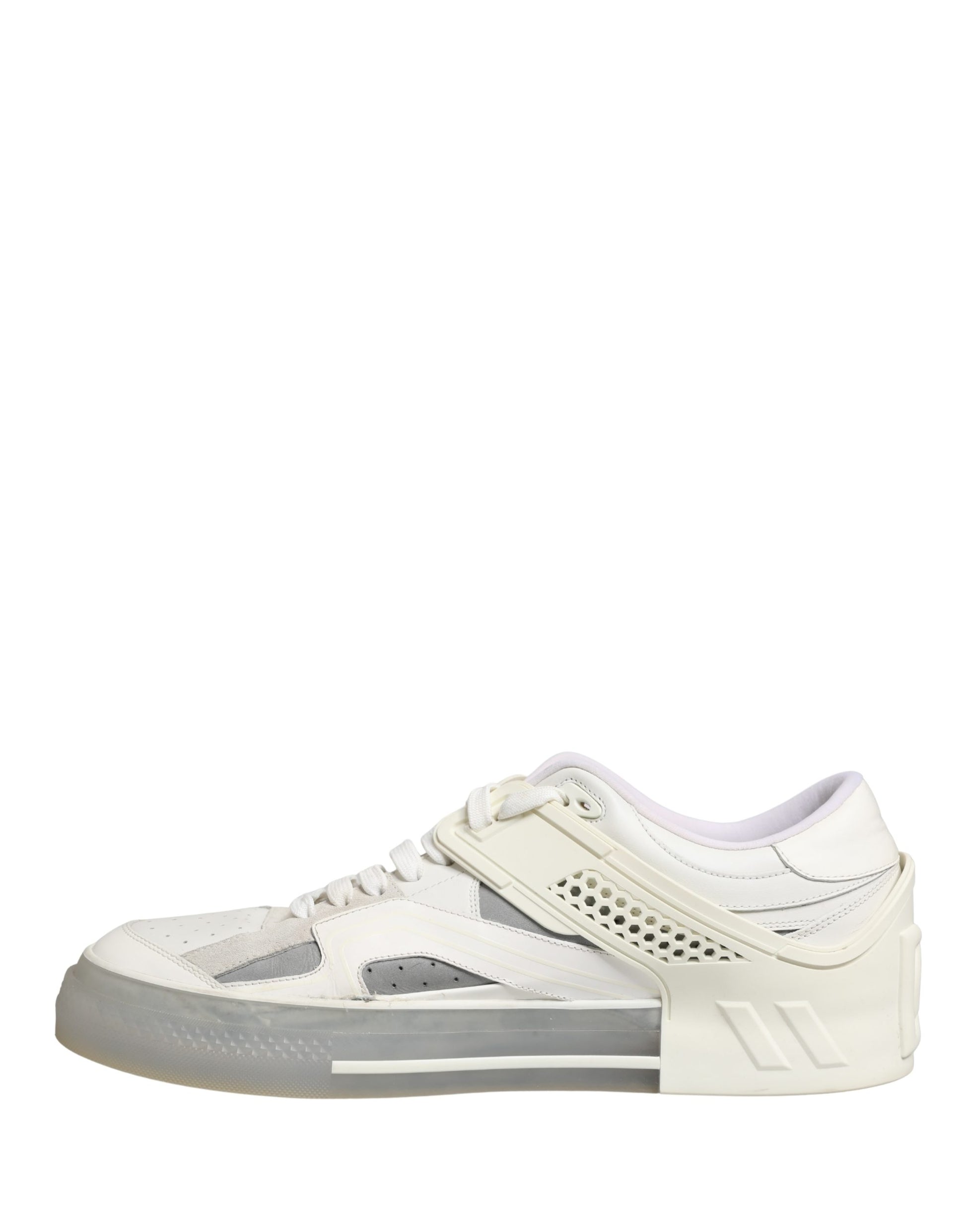 Dolce & Gabbana White Low Top Custom 2.Zero Sneakers - Exclusive Store Sample