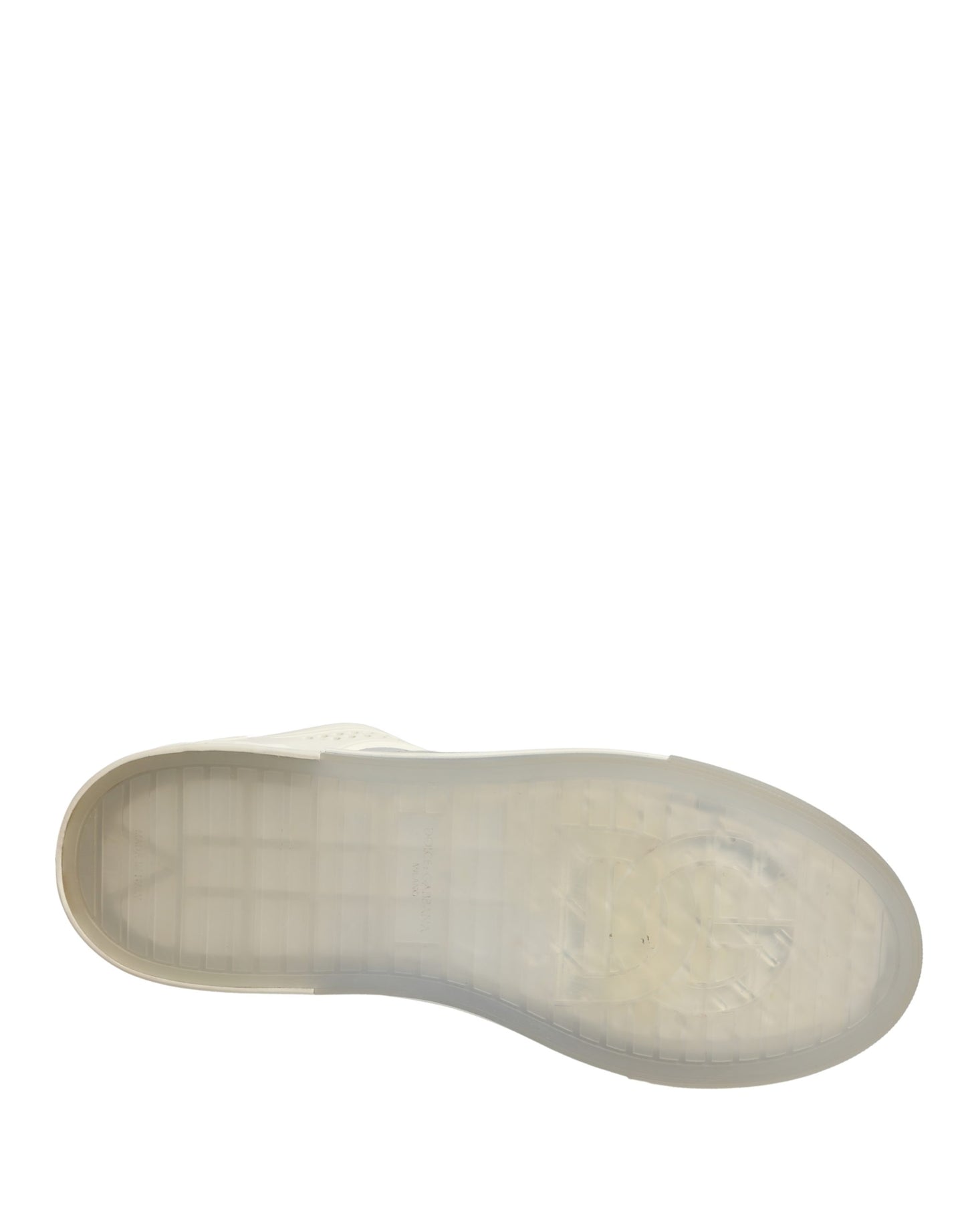 Dolce & Gabbana White Low Top Custom 2.Zero Sneakers - Exclusive Store Sample