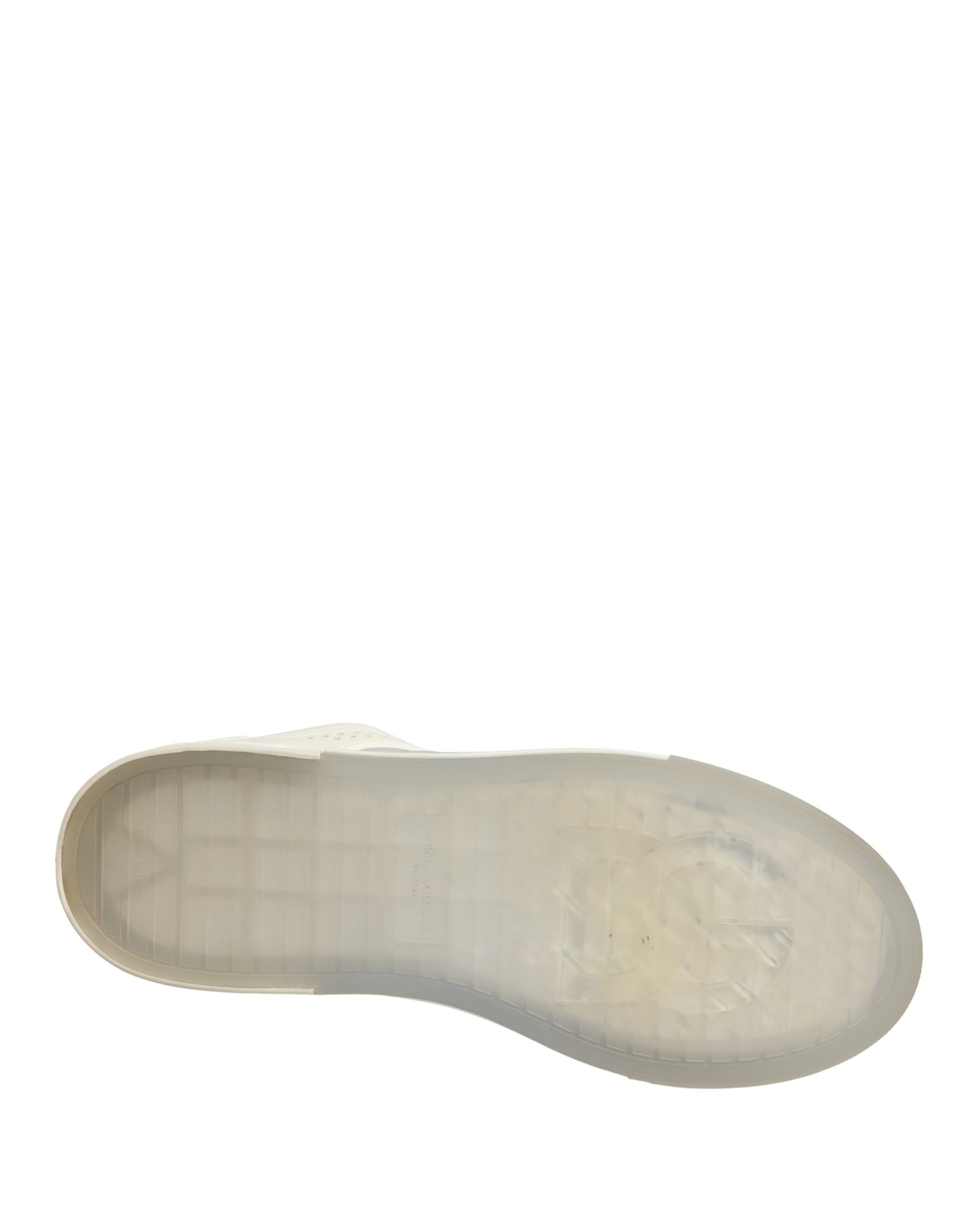 Dolce & Gabbana White Low Top Custom 2.Zero Sneakers - Exclusive Store Sample