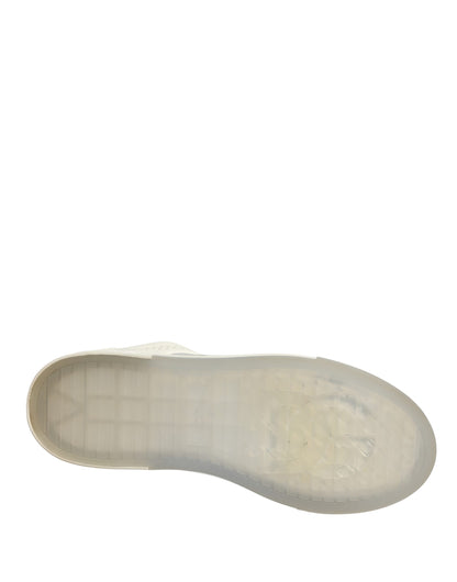 Dolce & Gabbana White Low Top Custom 2.Zero Sneakers - Exclusive Store Sample