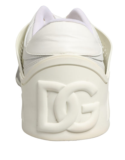 Dolce & Gabbana White Low Top Custom 2.Zero Sneakers - Exclusive Store Sample