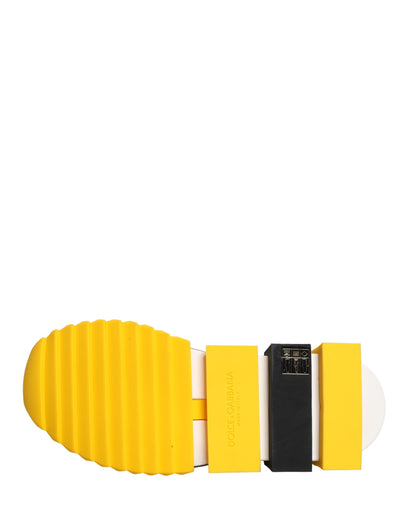 Dolce & Gabbana Yellow Sorrento Slip-On Low Top Sneakers
