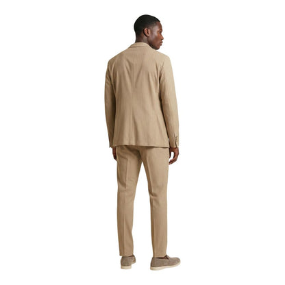 Mulish Beige Polyester Two-Piece Suit by CARDUCCI ABS111R