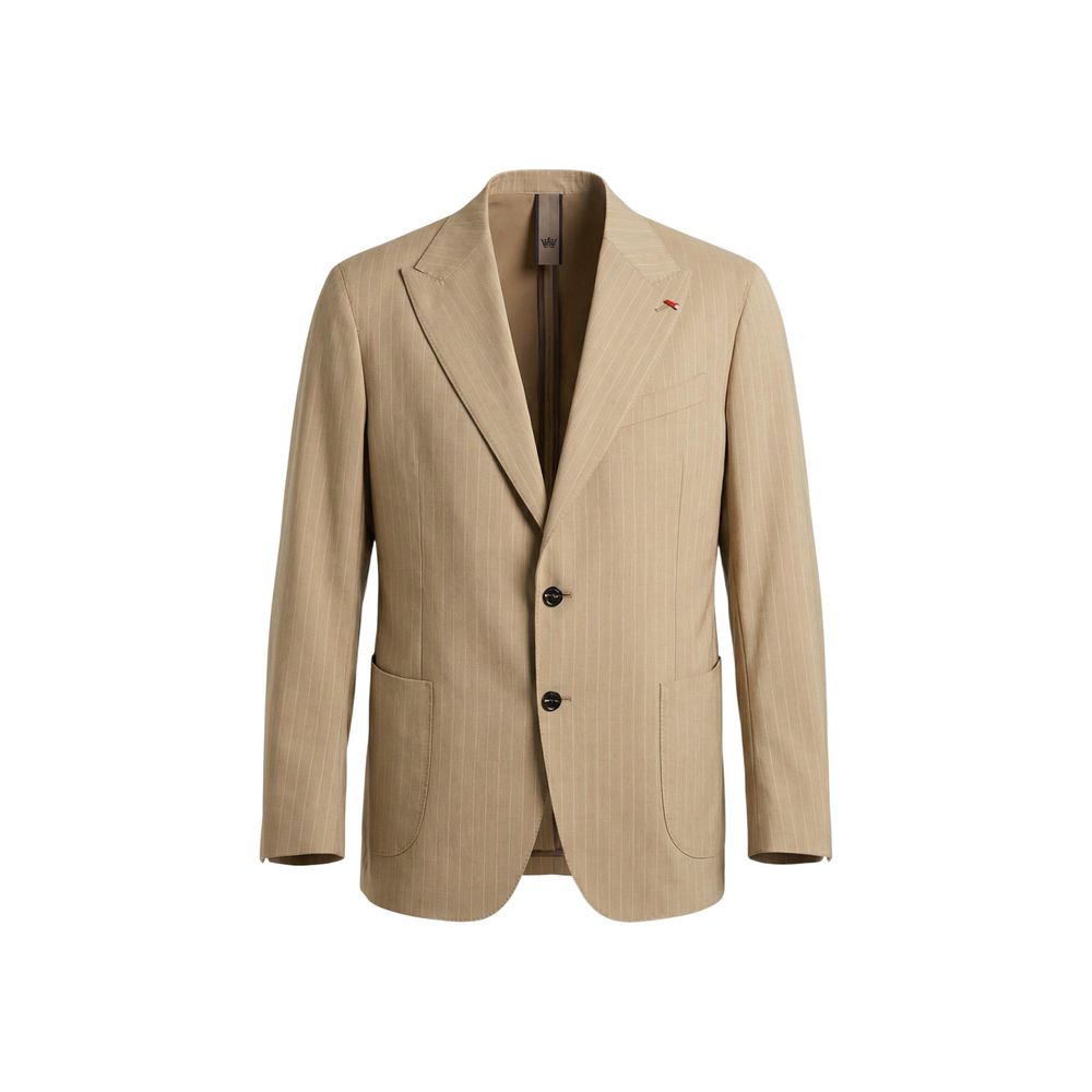 Mulish Beige Polyester Two-Piece Suit by CARDUCCI ABS111R